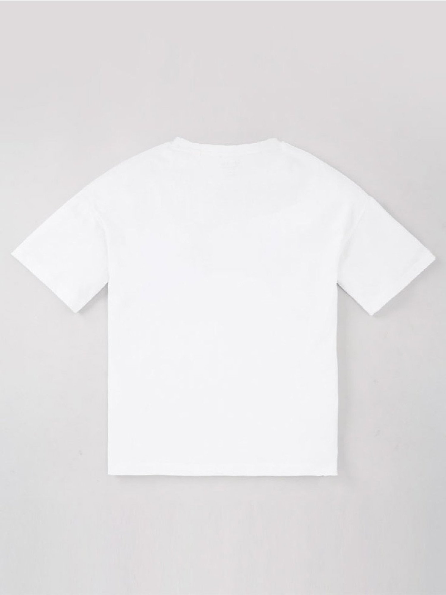 Edheads Kids White Cotton Printed T-Shirt