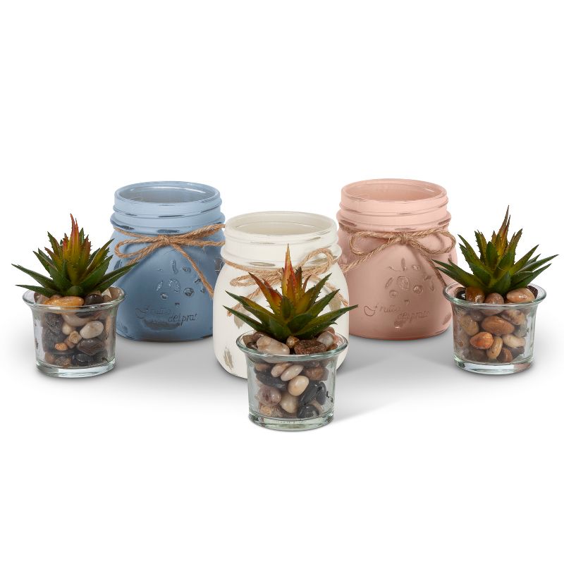 Juvale 14 Pack Amber Glass Jars with Black Lids (2 oz, 2 x 2 x 2 inches)