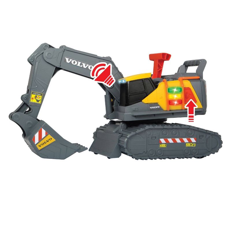 Dickie Toys 12" Volvo Excavator Construction Truck