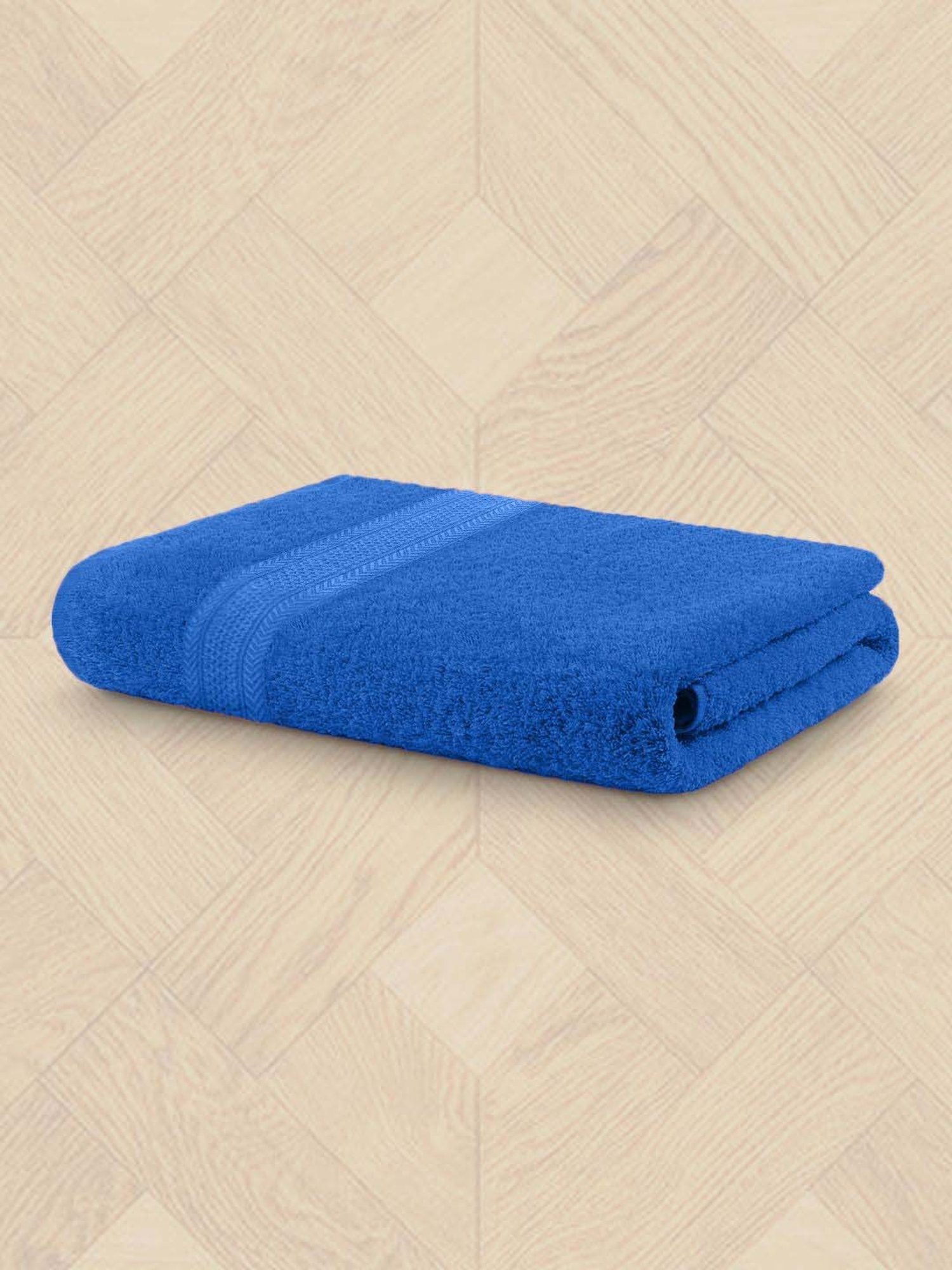 Raymond Home Fresh Blue 340 GSM Cotton Bath Towel