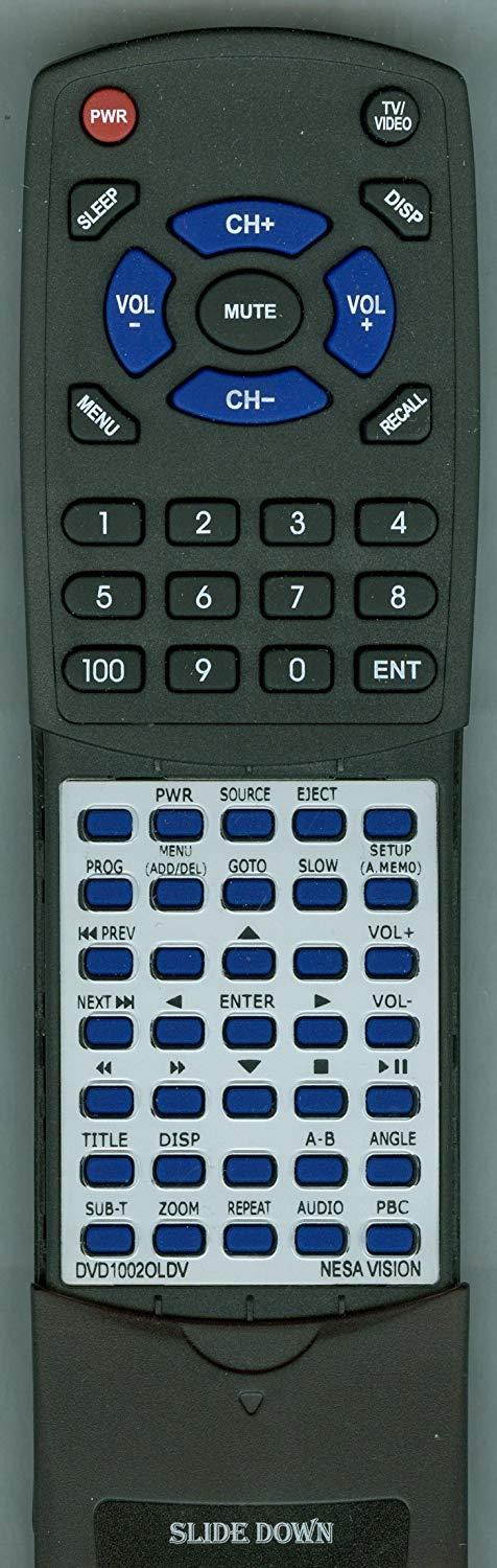 Replacement Remote Control for NESA VISION DVD1002 OLD VERSION