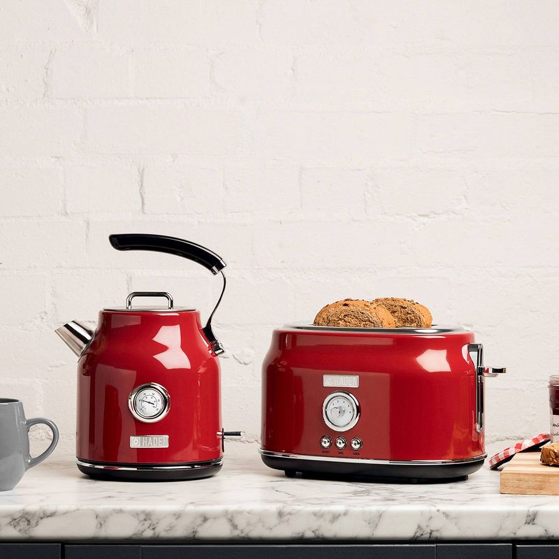 Haden Dorset 1.7L Stainless Steel Electric Kettle - Red