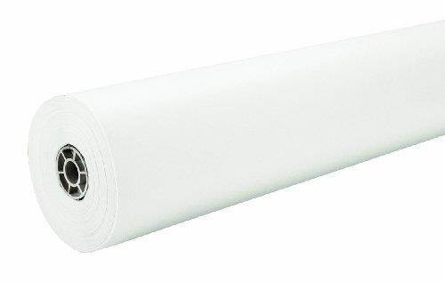 Pacon 63000 Rainbow Duo-Finish Colored Kraft Paper, 35 lbs., 36" x 1000 ft, White