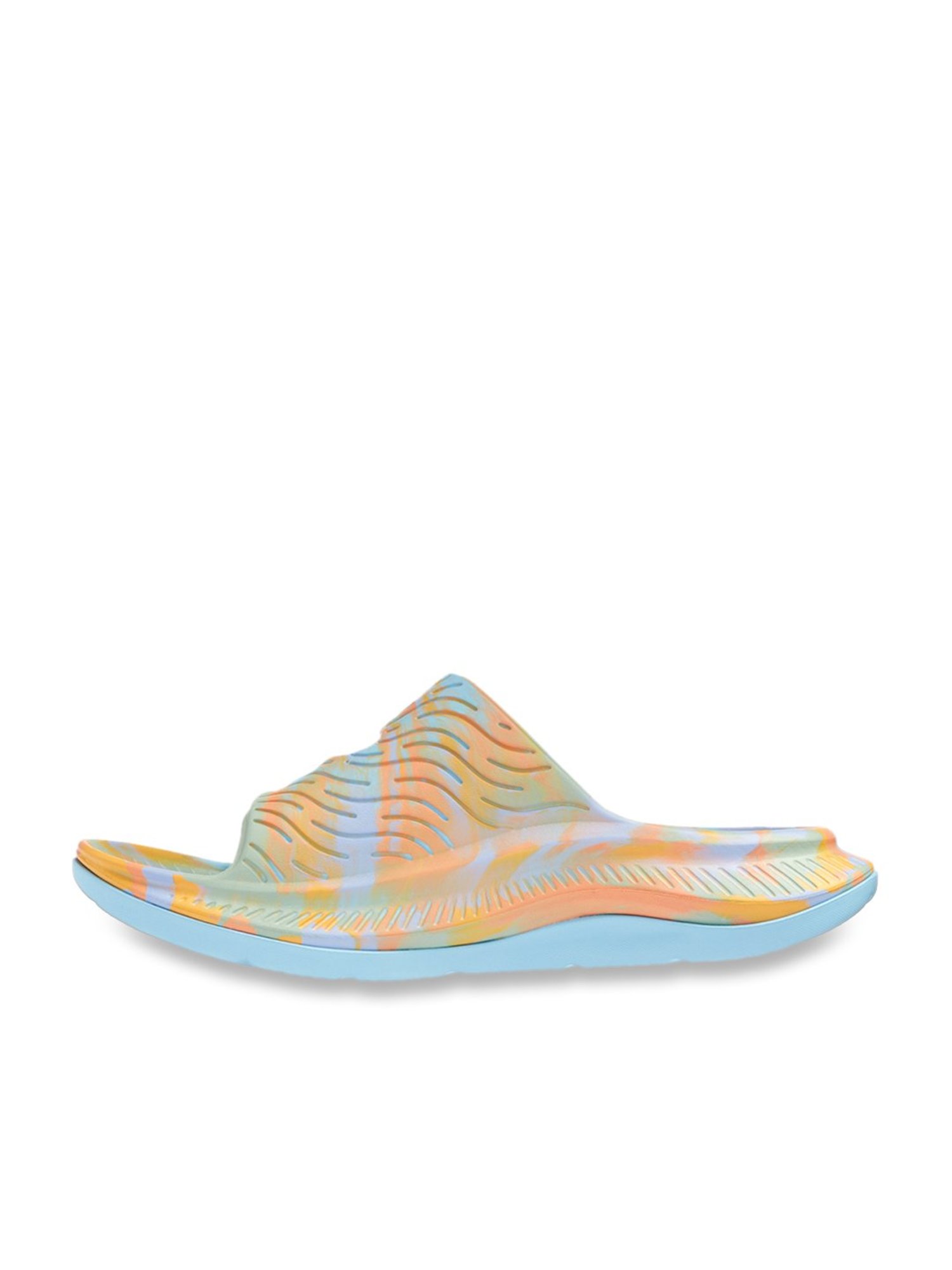 Hoka Men's ORA Luxe Sky Blue Slides