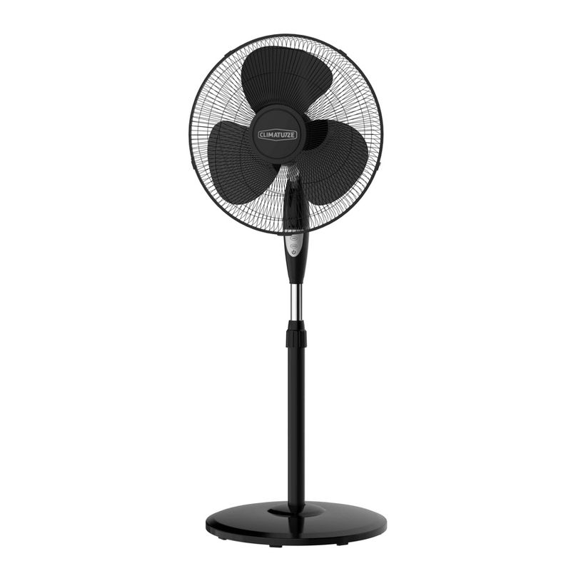 Climature 16" Oscillating Fan with Remote Control Black