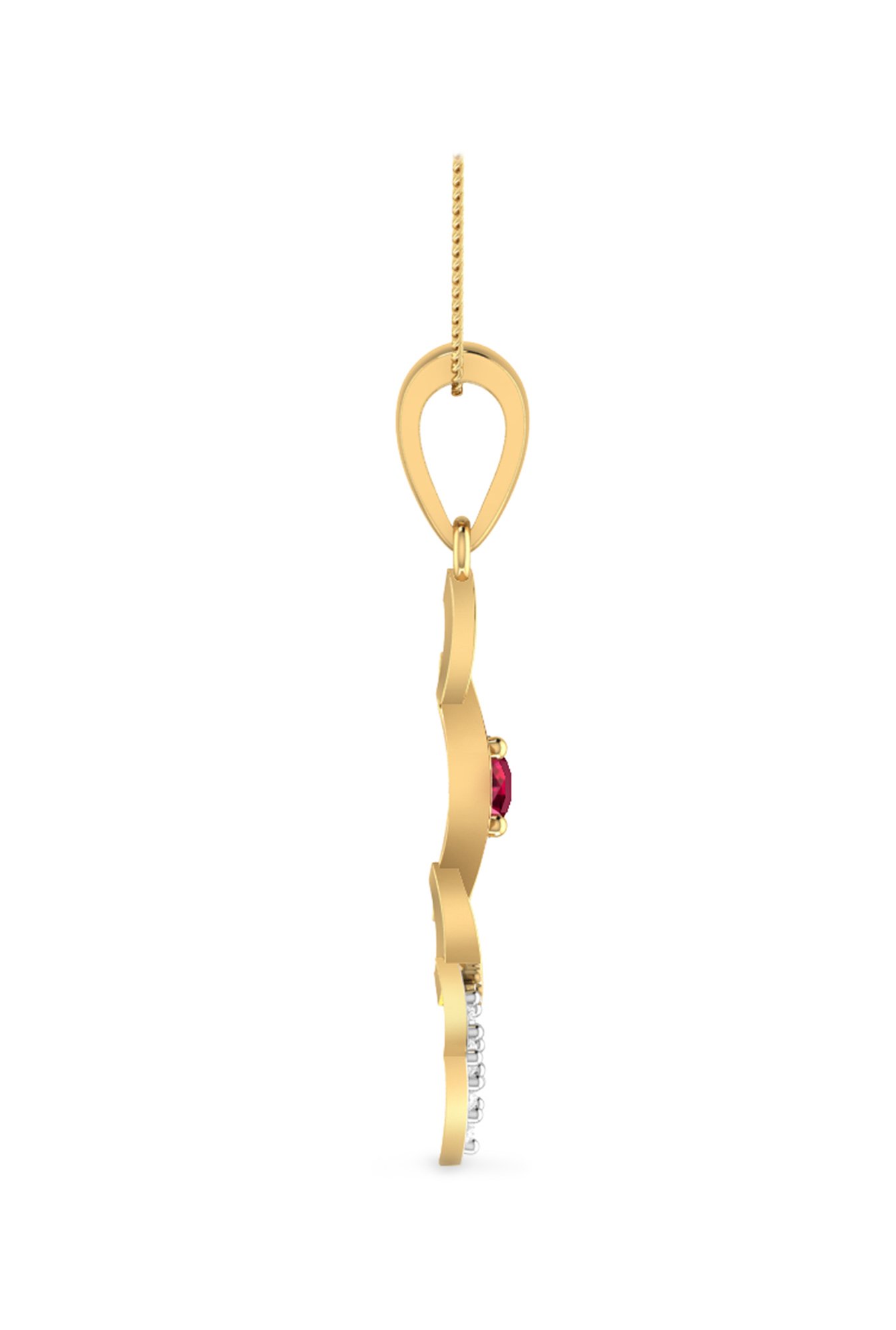 PC Jeweller Daric 22 kt Gold Pendant without Chain