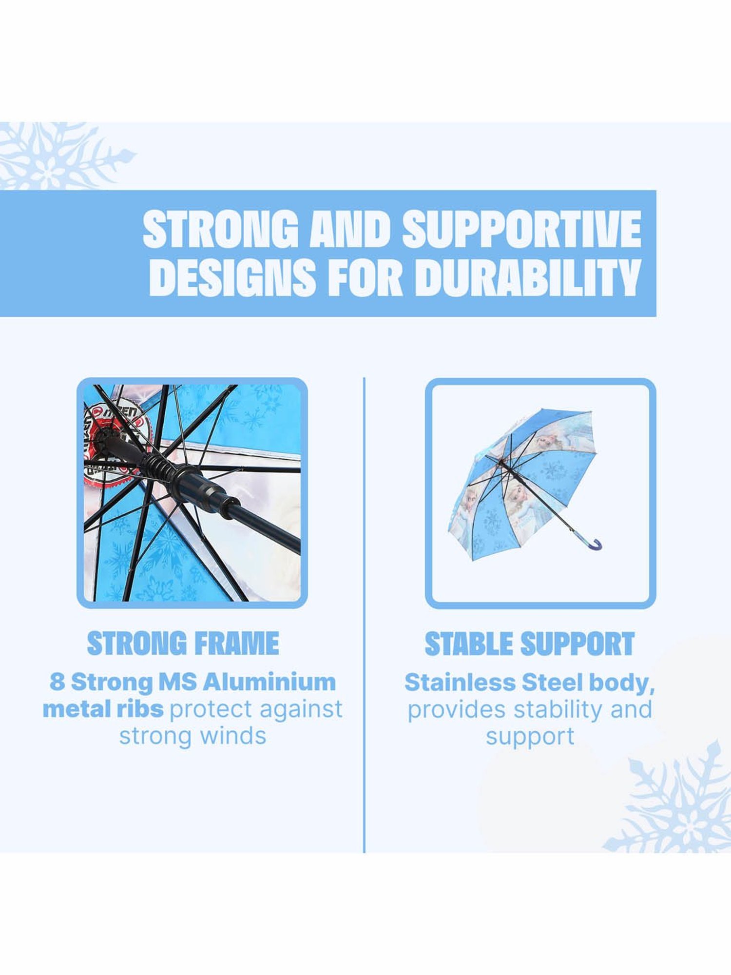 Citizen Blue Printed Free Size Umbrella