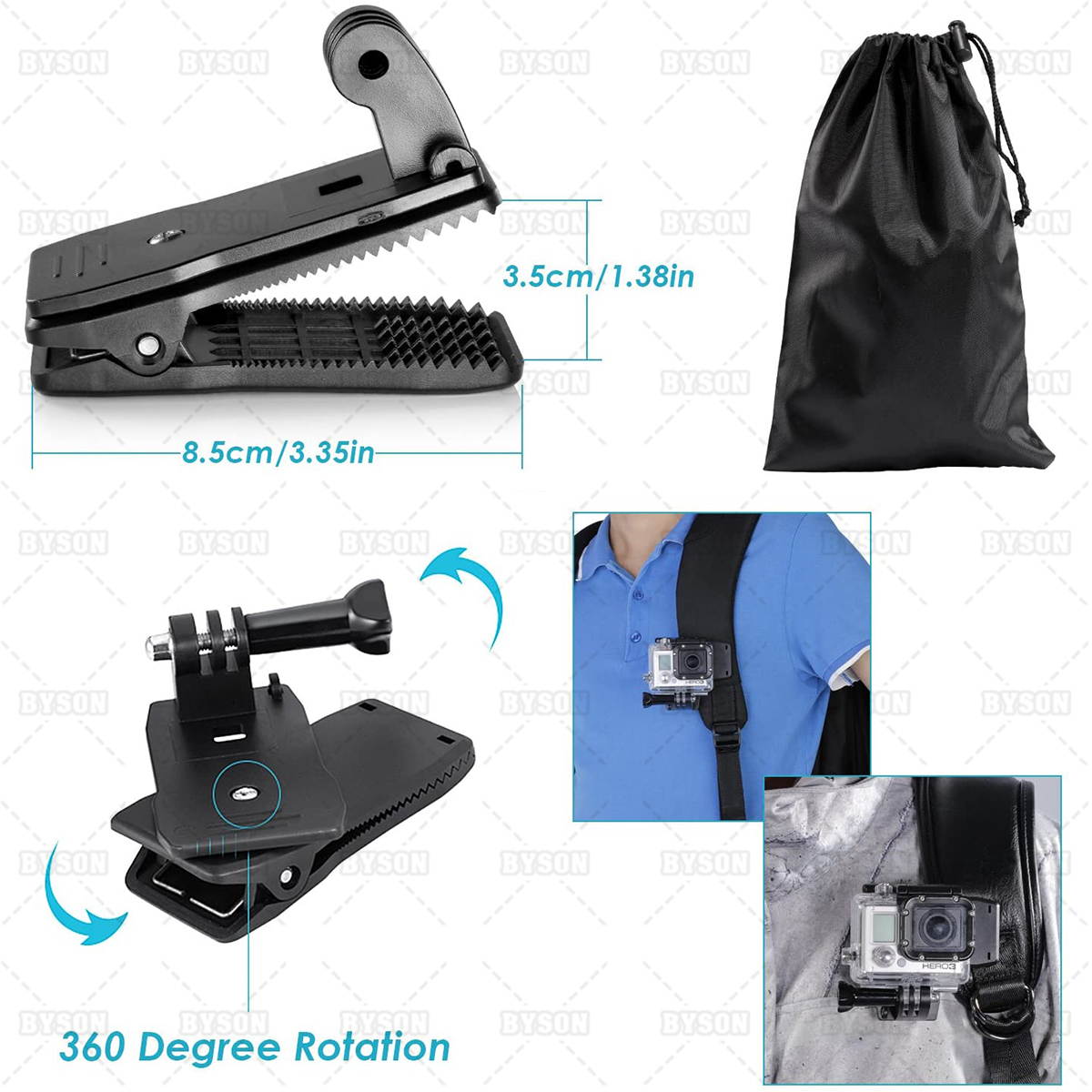 Ackmioxy Accessory Kit for GoPro Hero 9 8 Max 7 6 5 4 Black GoPro 2018 Session Fusion Hero 4 Silver White EKEN H9R Insta360 DJI AKASO APEMAN Campark SJCAM Action Camera etc