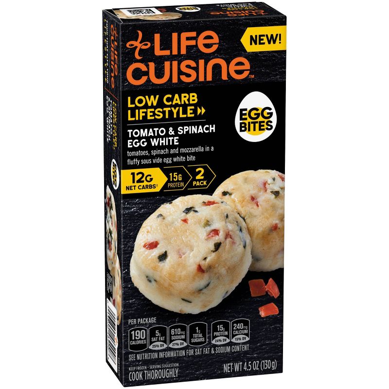 Life Cuisine Frozen Egg Bites Tomato & Spinach Egg White - 4.5oz