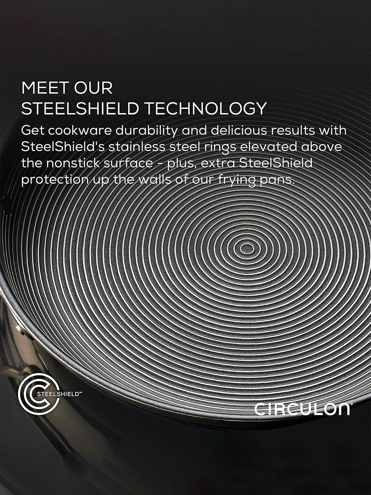 Circulon Silver Stainless Steel Non-Stick Casserole with Lid (7.63 L)