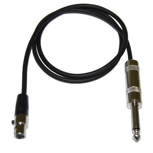 HQRP 4-Pin Mini Connector (TA4F) to 1/4-Inch Connector Instrument Cable for Shure AXT100 T1 T1G UT1 SC1 BLX1 PG1 PGX1 PGXD1 GLXD1 QLXD1 SLX1 LX1 FP1 ULX1 ULXD1 UC1 UR1 UR1M U1 + Coaster
