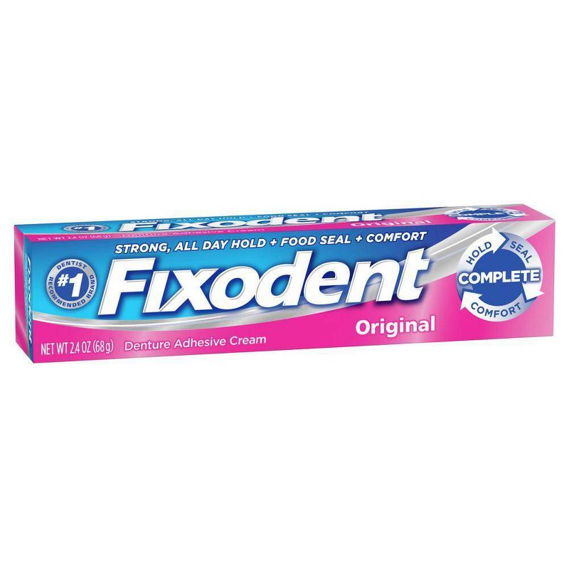 Fixodent Complete Original Denture Adhesive Cream - 2.4oz