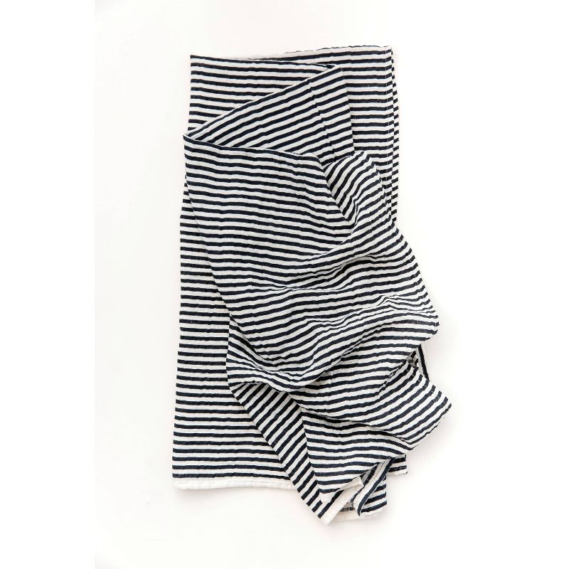 Clementine Kids Black and White Stripe Swaddle
