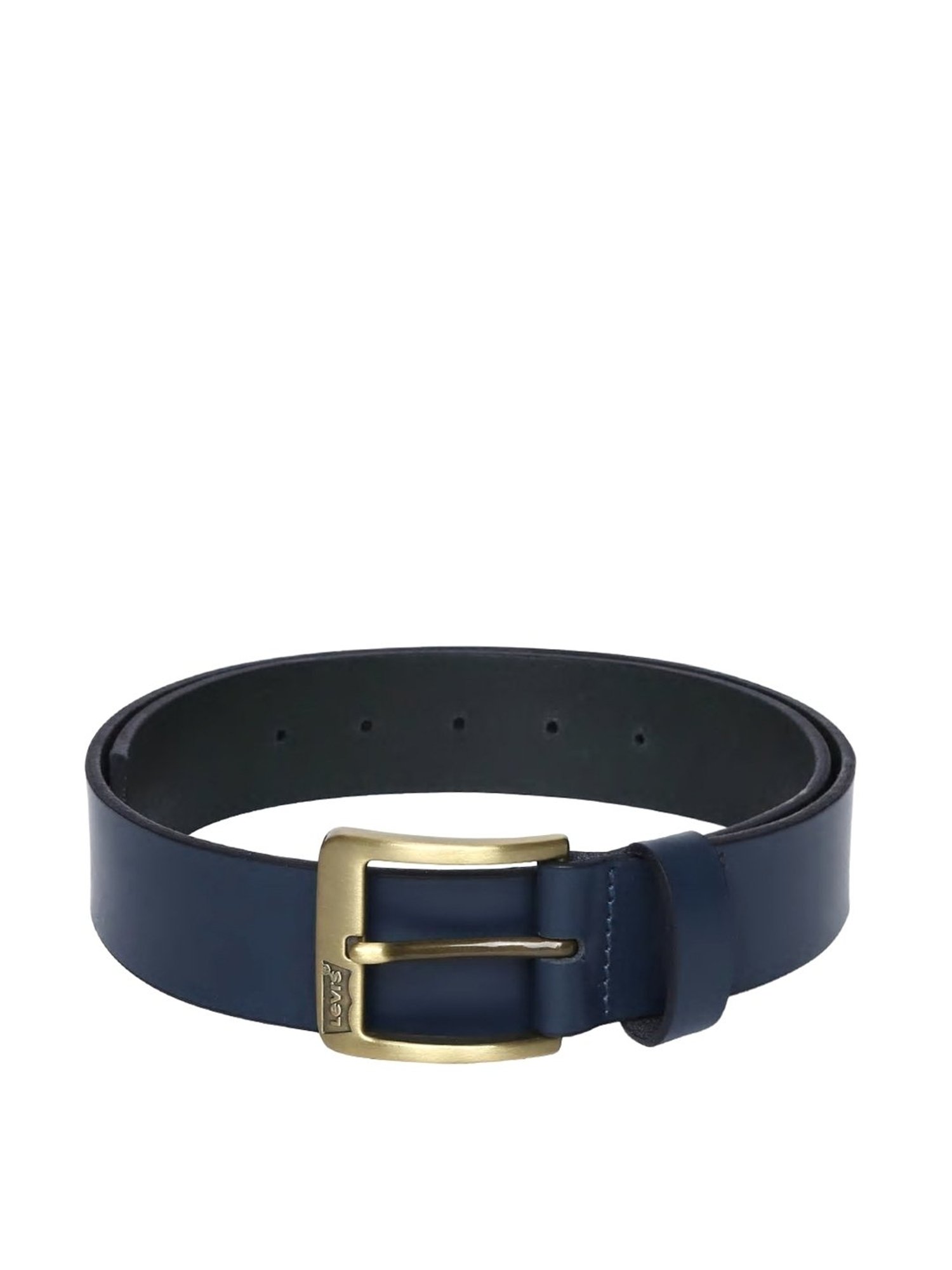Crusset Black Leather Formal Belt for Men