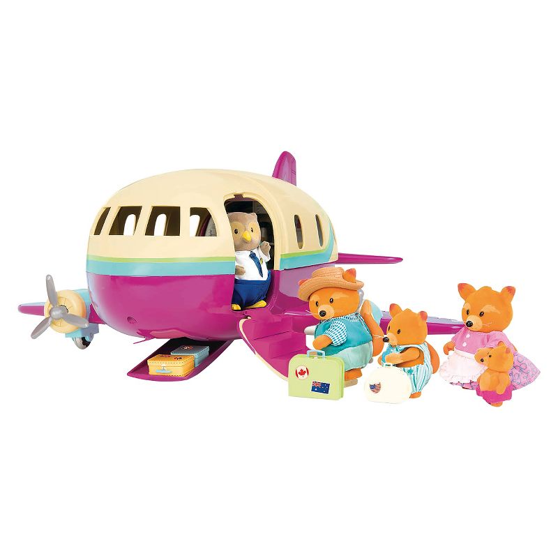 Li'l Woodzeez Toy Airplane with Accessories 35pc - Honeysuckle Airway