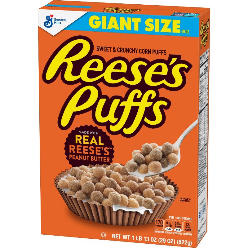 Reese's Peanut Butter Puffs Giant Size Cereal - 29oz
