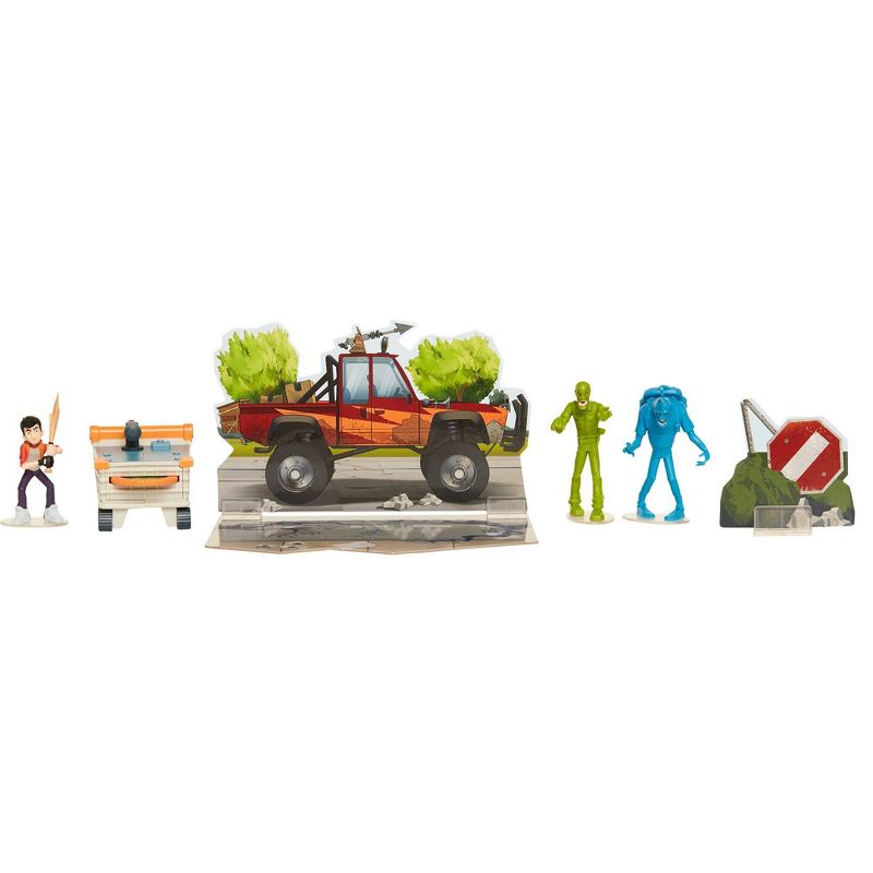 The Last Kids On Earth Jack Action Figure 2.5" - Hero Pack Playset with 2 Zombies & Disk Launcher