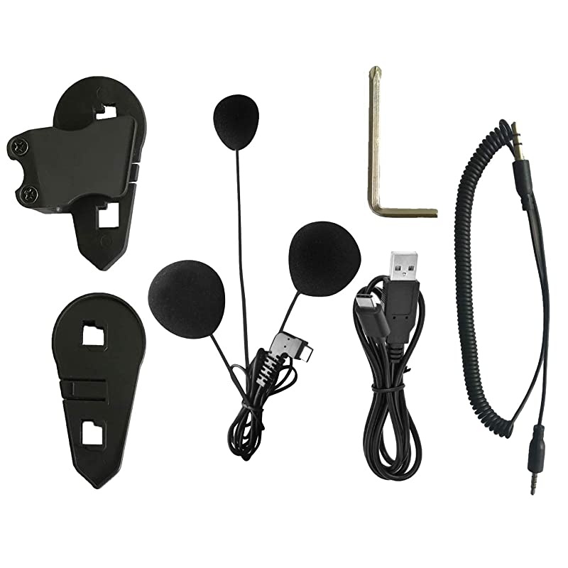 TypeC Interface Soft Microphone Earphone Accessories of Motorcycle Bluetooth Headset IntercomOnly Suitable for Full face Helmets