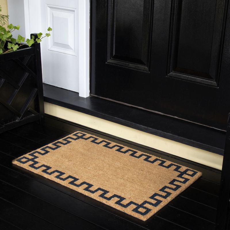 1'6"X2'6" Geometric Woven Door Mat Natural - Erin Gates By Momeni
