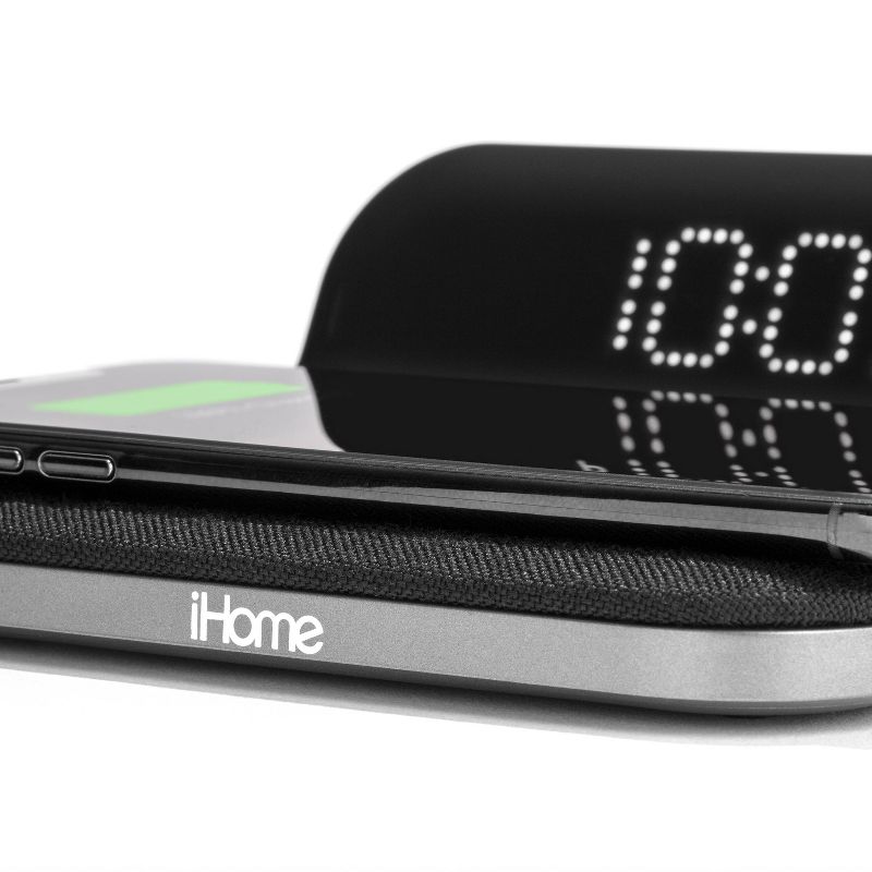 iHome Wireless Charging Alarm Clock