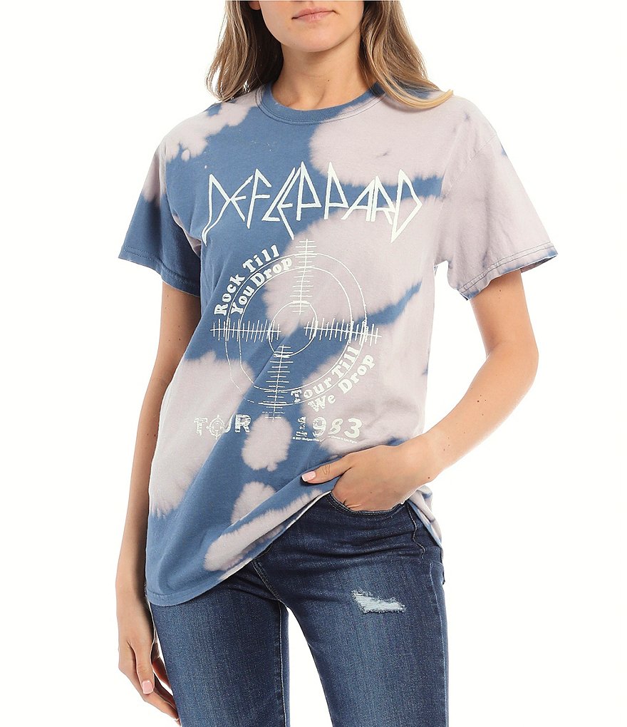 Junk Food Def Leppard Tie-Dye Graphic Tee
