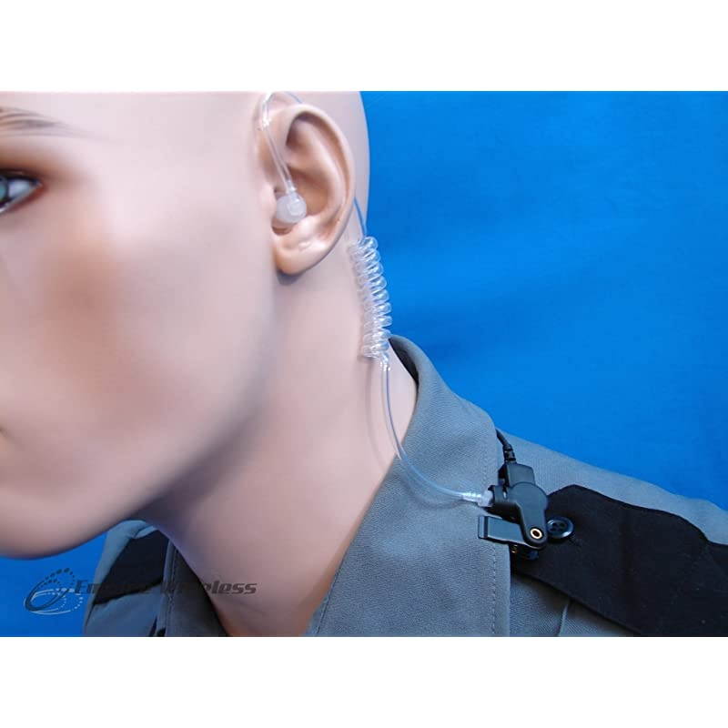 Surveillance Mic for Motorola CP200 CP200D XLS PR400 EP450 GTX GP300 P1225 CP185 P110 SP50 Radio Lapel Shoulder Mic