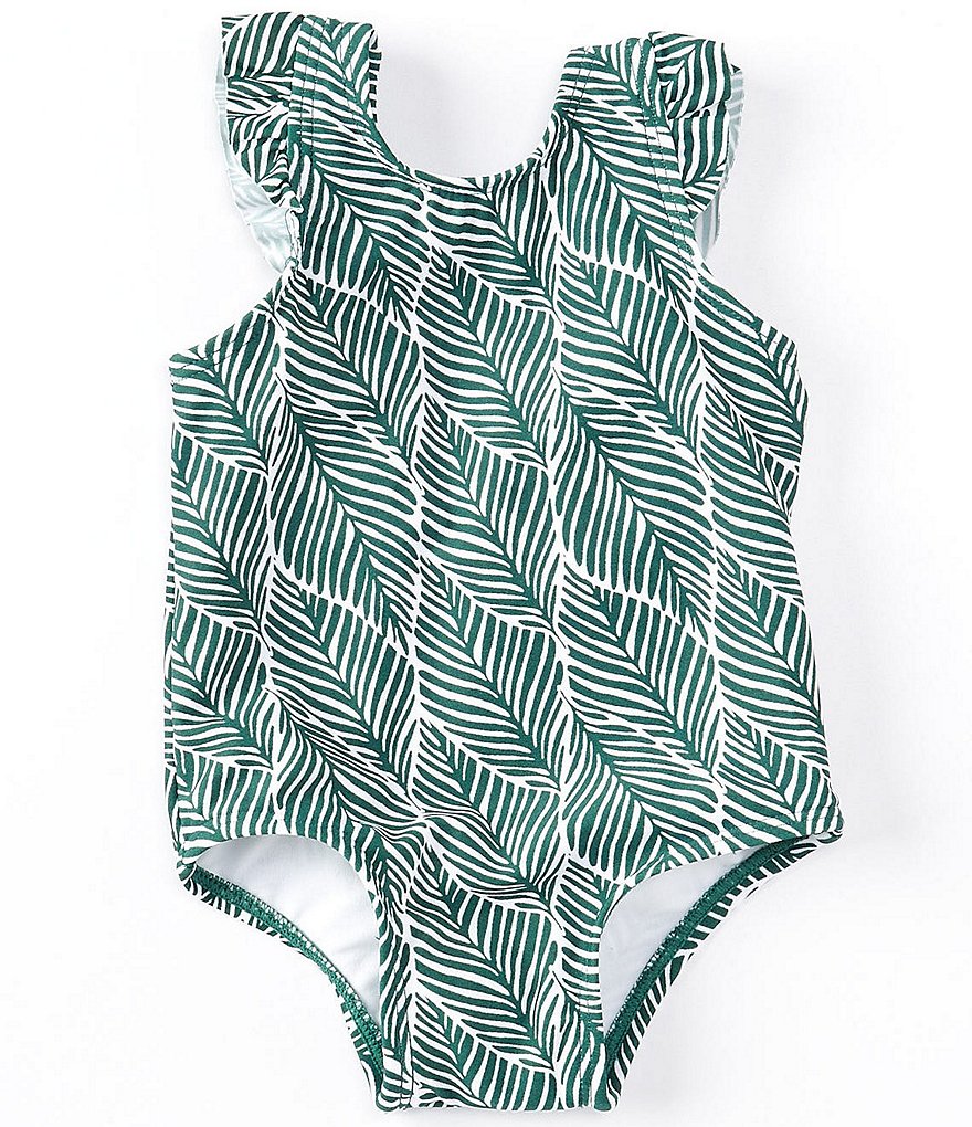 Starting Out Baby Girls 3-24 Months Ruffled Pineapple One-Piece Swimsuit