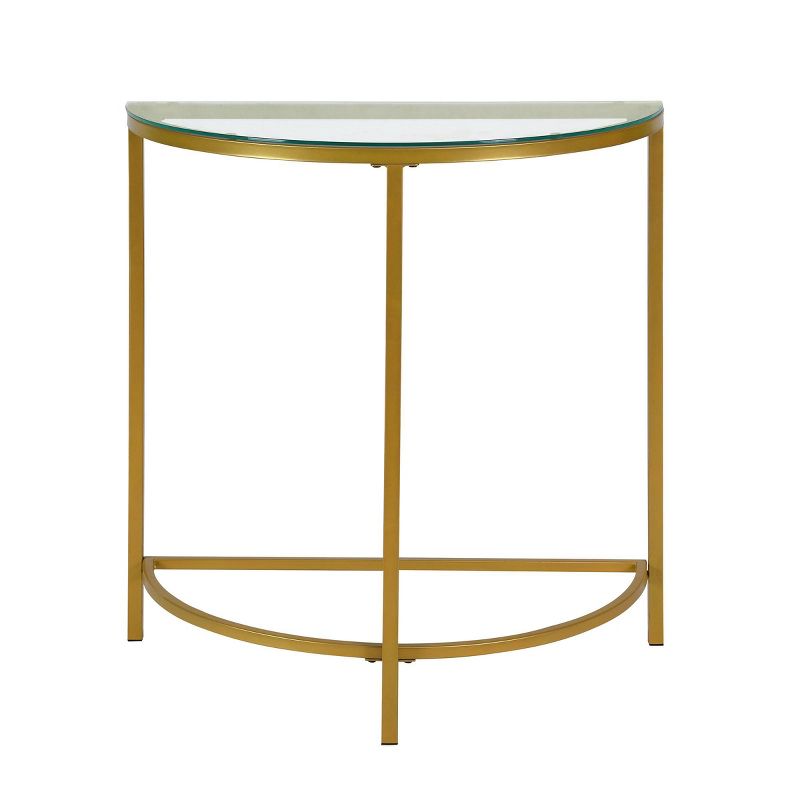 Oaklynn Half Round Console Gold - Carolina Chair & Table