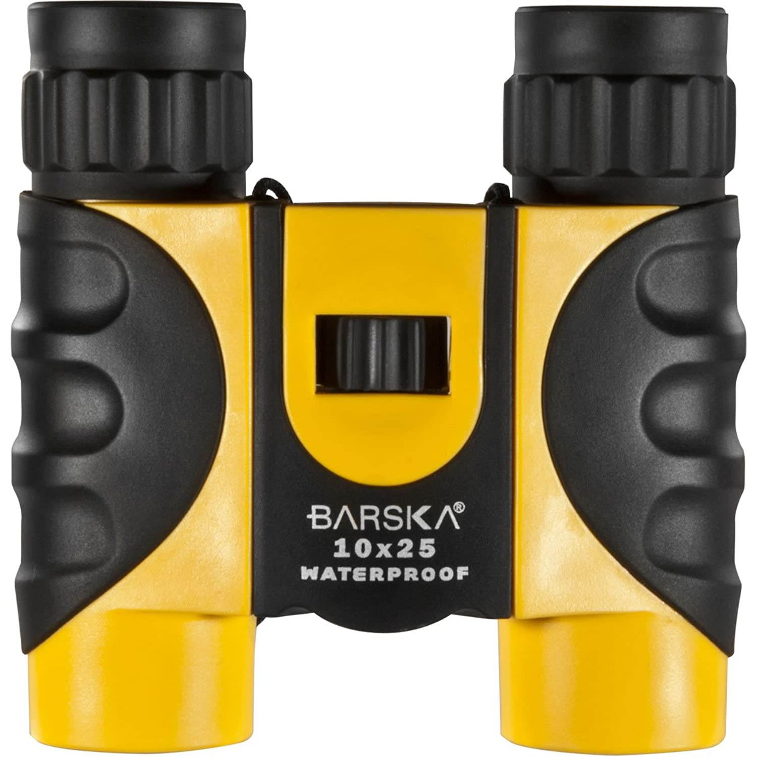 BARSKA 10x25 Compact Waterproof Binocular (Yellow)
