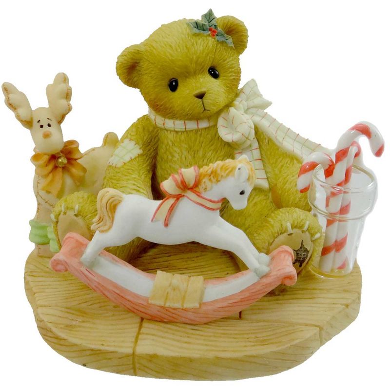 Cherished Teddies Jadynn Teddy Bear Christmas Horse  -  Decorative Figurines