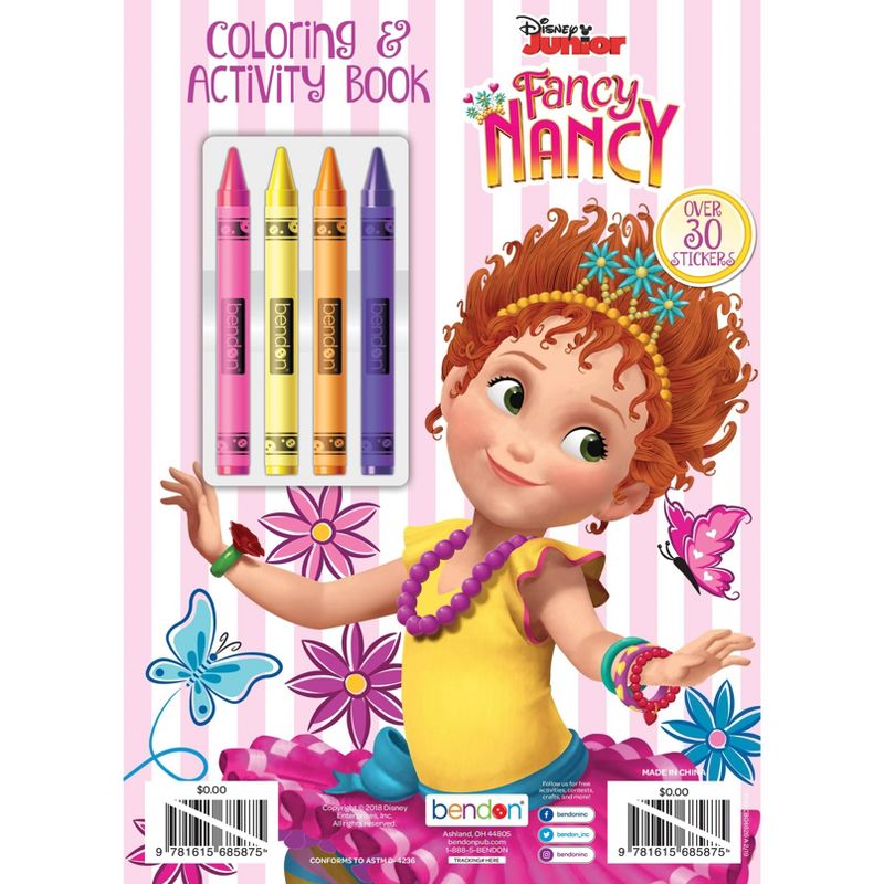 Disney Jr Fancy Nancy Coloring Book w/ Crayons