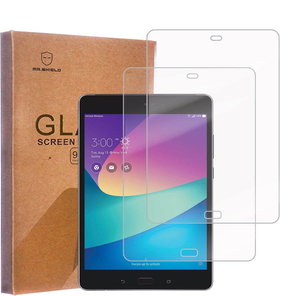 [2-Pack]-Mr Shield for ASUS ZenPad Z8s (ZT582KL) [Tempered Glass] Screen Protector [0.3mm Ultra Thin 9H Hardness 2.5D Round Edge] with Lifetime Replacement Warranty