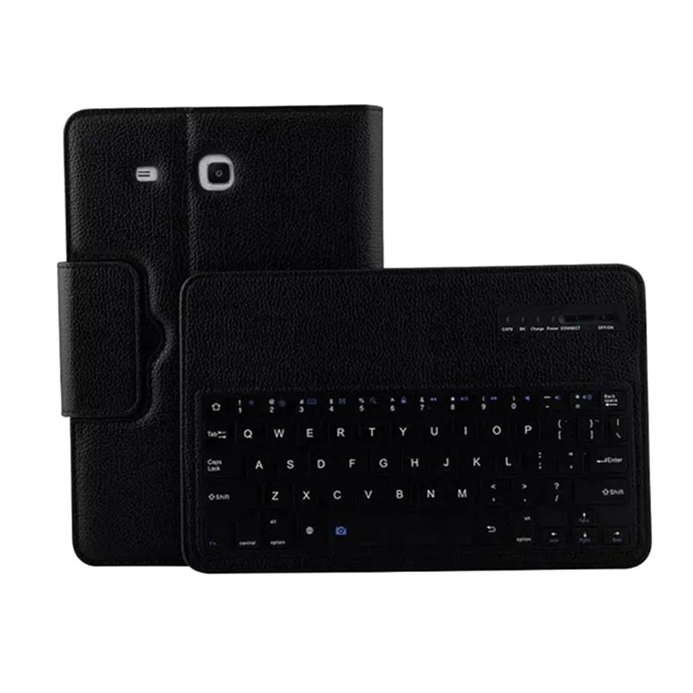 HaiBlue Bluetooth 3.0 Keyboard for Samsung Galaxy Tab E 9.6 Inch Tablet SM-T560/SM-T561 PU Leather Case Cover