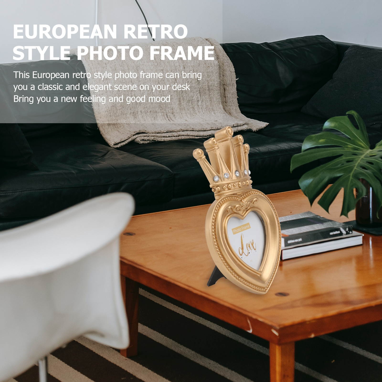 1pc European Style Photo Frame Decor Scene Decor Creative Photo Holder Decor