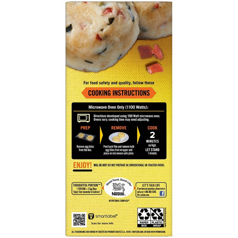 Life Cuisine Frozen Egg Bites Tomato & Spinach Egg White - 4.5oz