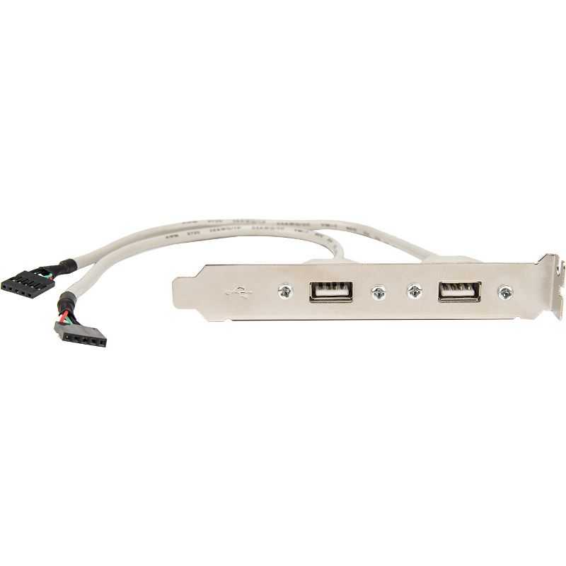 ROCSTORAGE INC. Rocstor Premium 8in 2 Port USB Type A Female Low Profile Slot Plate Adapter - 2 x USB Type A Female