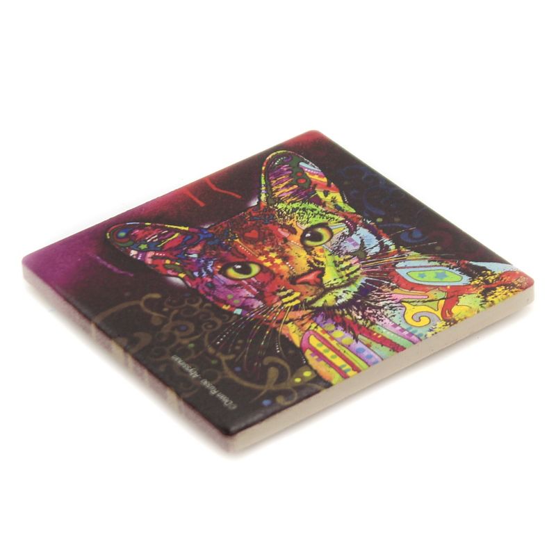 Animal 4.0" Cat Abyssinian Cork Back Coaster Sjt Enterprises  -  Coasters