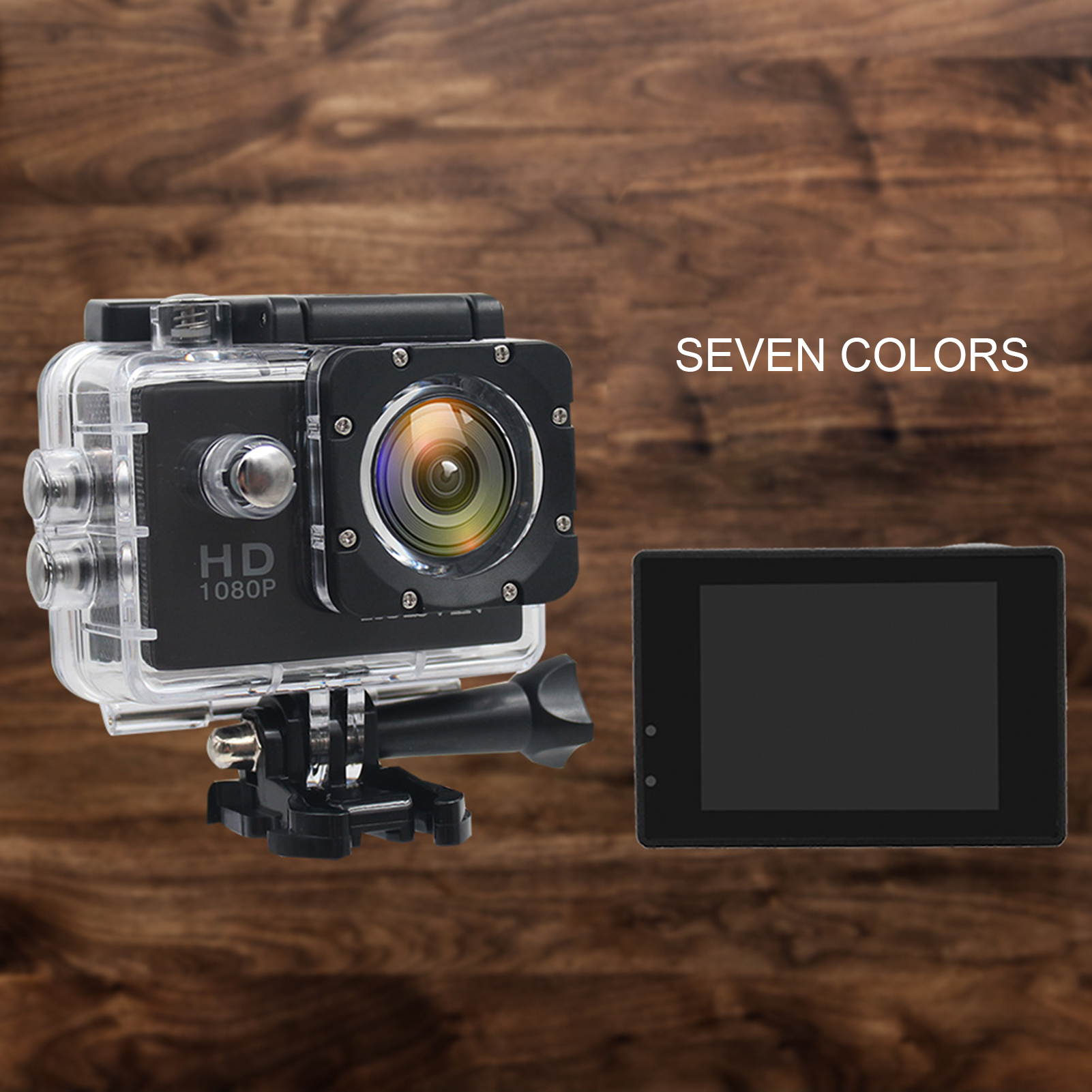 Camera HD Display Multifunctional 2.0-inch Underwater Waterproof Video Recorder for Sports Diving