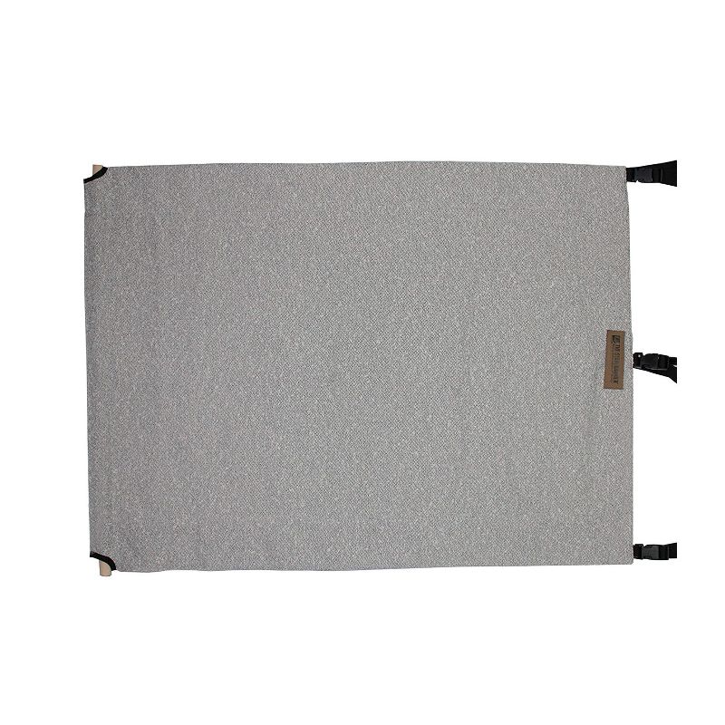 The Stair Barrier Regular Wall to Banister Retractable Fabric Baby and Pet Safety Gate for Staircase, 36 to 43 Inch, Beyond Sheep Ash