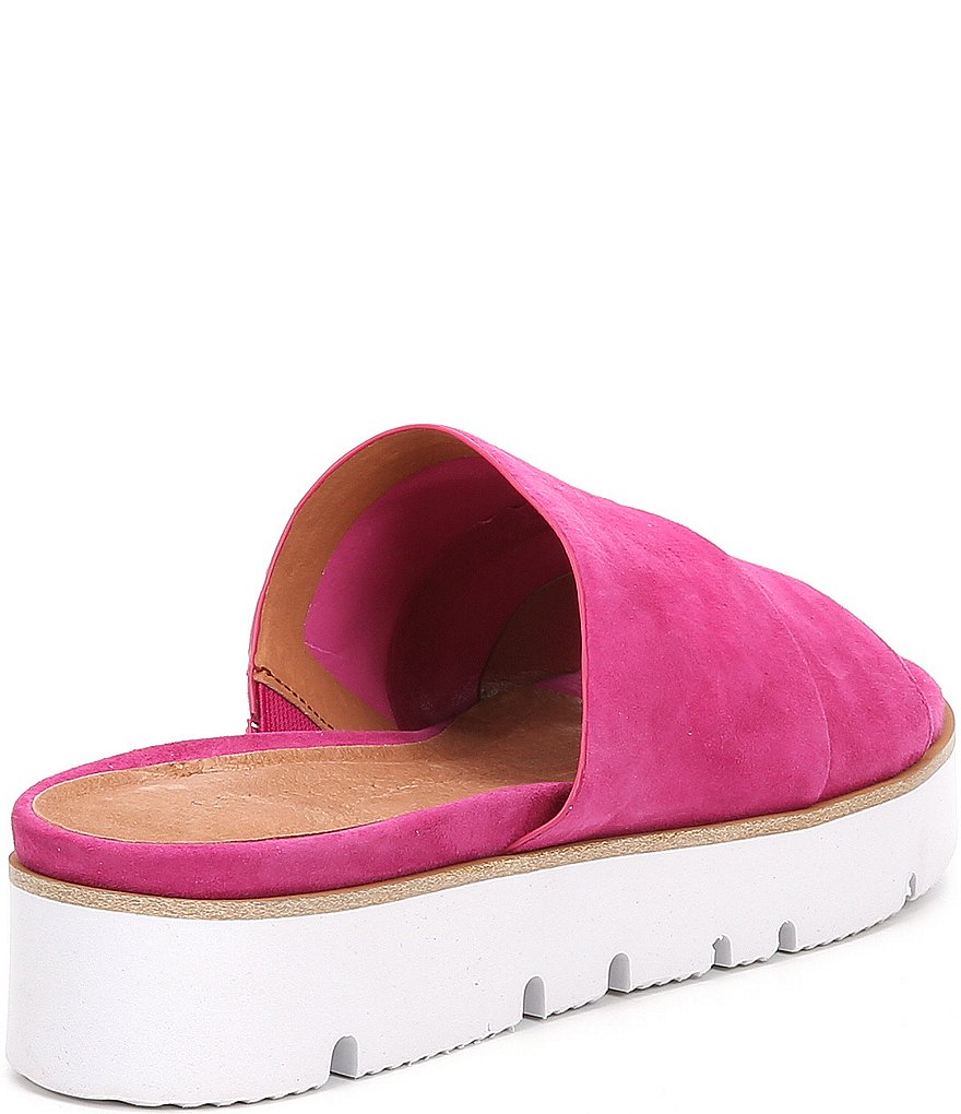 Gentle Souls Lavern Suede Toe Thong Platform Sandals