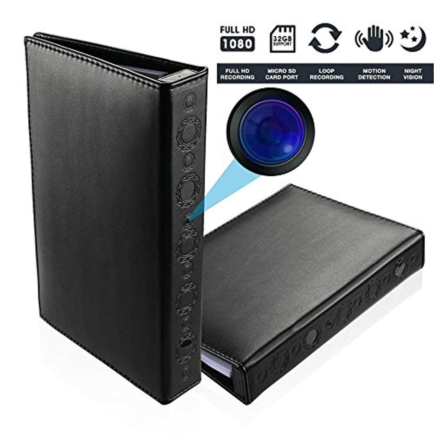 Brickhouse Security BKC-1080DVR HD 1080P Hardcover Book Hidden Camera with Night Vision / Motion Activated