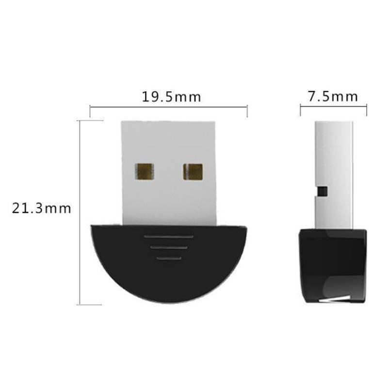 USB Bluetooth 5.0 Adapter Dongle, Wireless Bluetooth Transmitter Receiver for PC Windows Computer Laptop for Bluetooth Speaker, Headset, Keyboard, Mouse, Game Controller