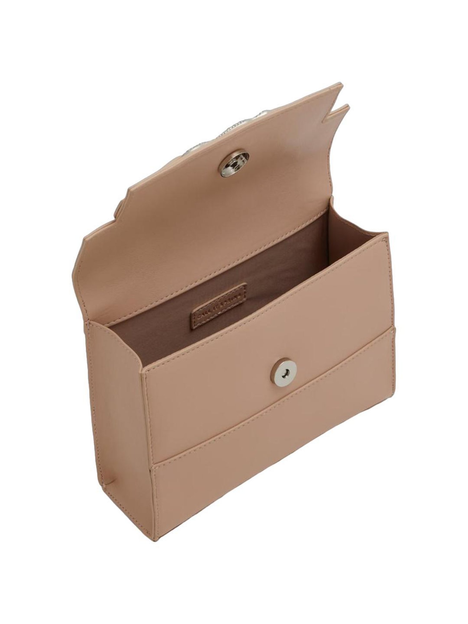 Call It Spring Beige Solid Handbag