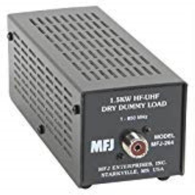 mfj264 dry dummy load, 1.5kw, 0600 mhz , so239 input