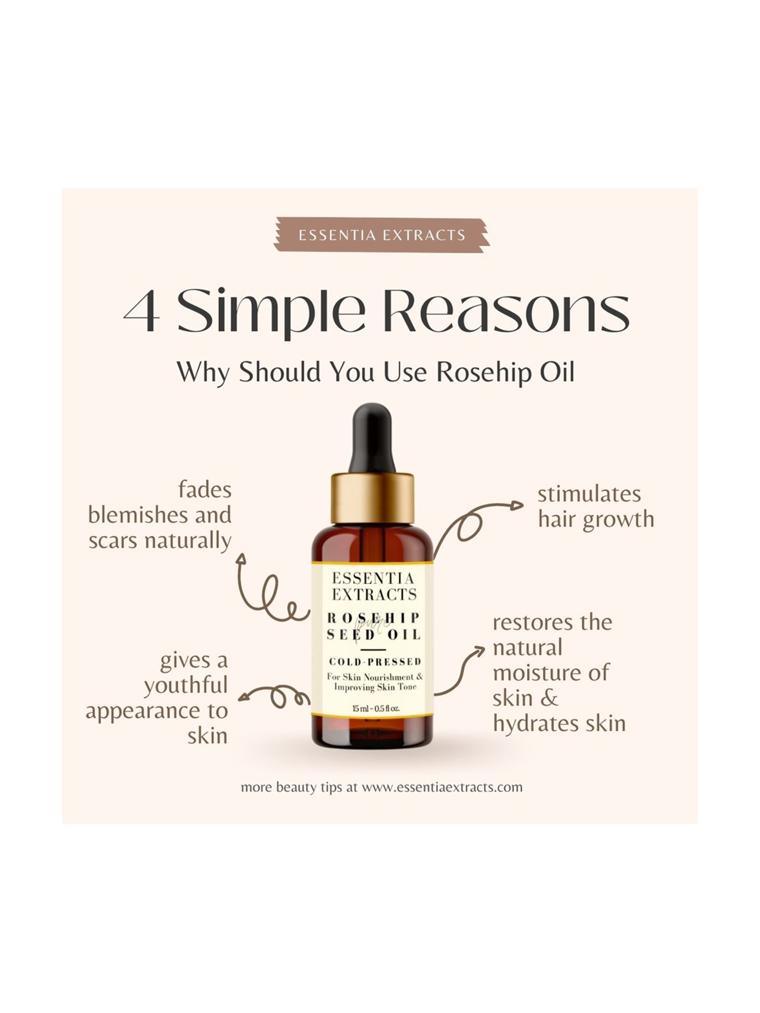 Essentia Extracts Cold-pressed Rosehip Oil (Pack of 2) - 30 ml