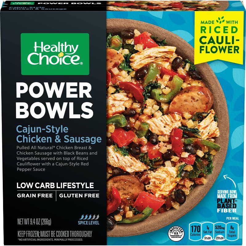 Healthy Choice Frozen Power Bowls Cajun Style Blackened Chicken