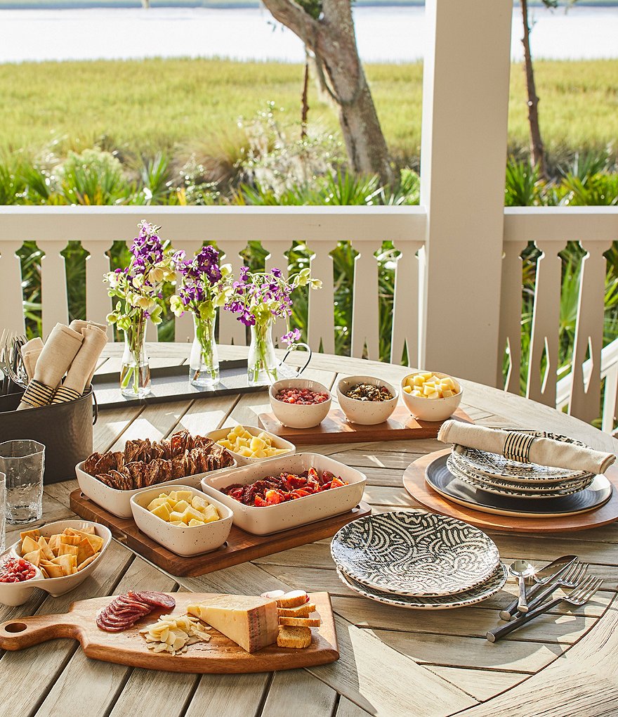 Southern Living Textured 20-Piece Stainless Steel Flatware Set
