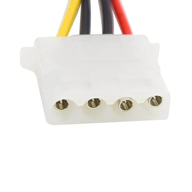 Pack Computer Molex 4 Pin Power Supply Extension Cable Female to Male HDD IDE Computer Fan Internal Power Extension Cable 8 Inch