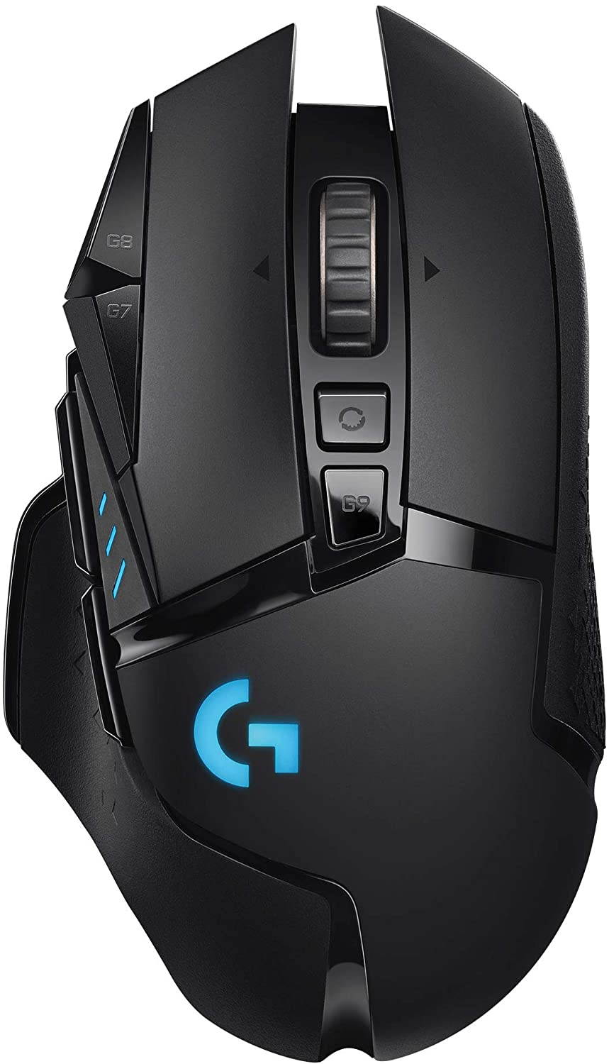 Logitech G502 Lightspeed Wireless Gaming Mouse with HERO 25K Sensor, PowerPlay Compatible, Tunable Weights and Lightsync RGB - Black