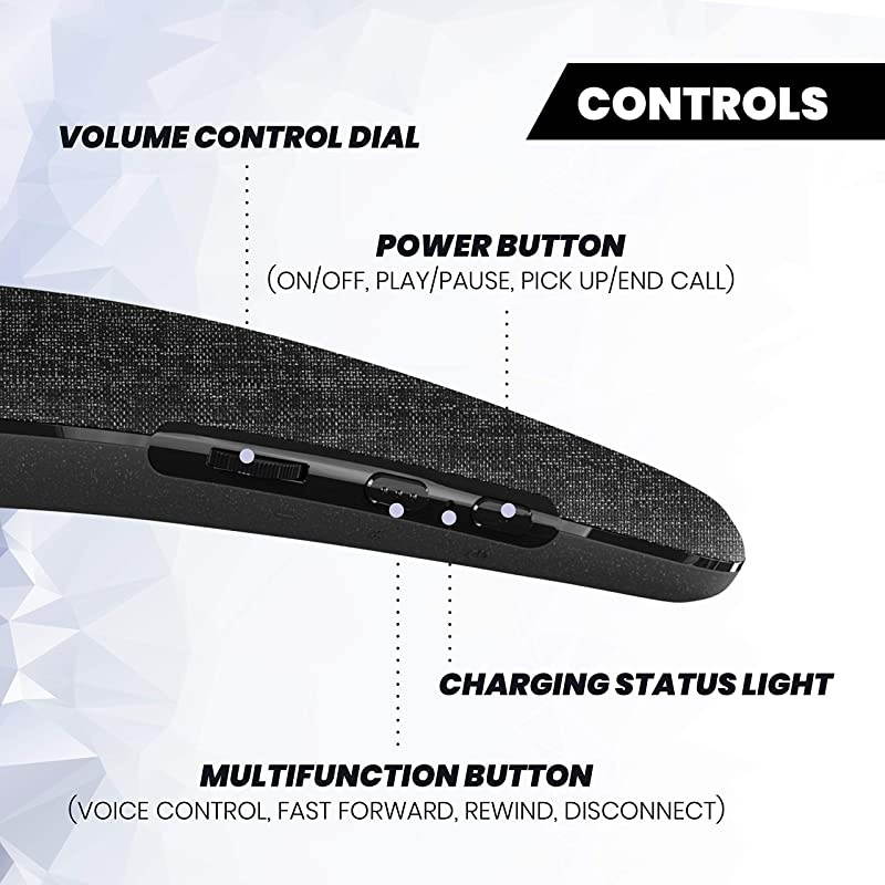 U Wireless Wearable Bluetooth Speaker, Rechargeable and Portable